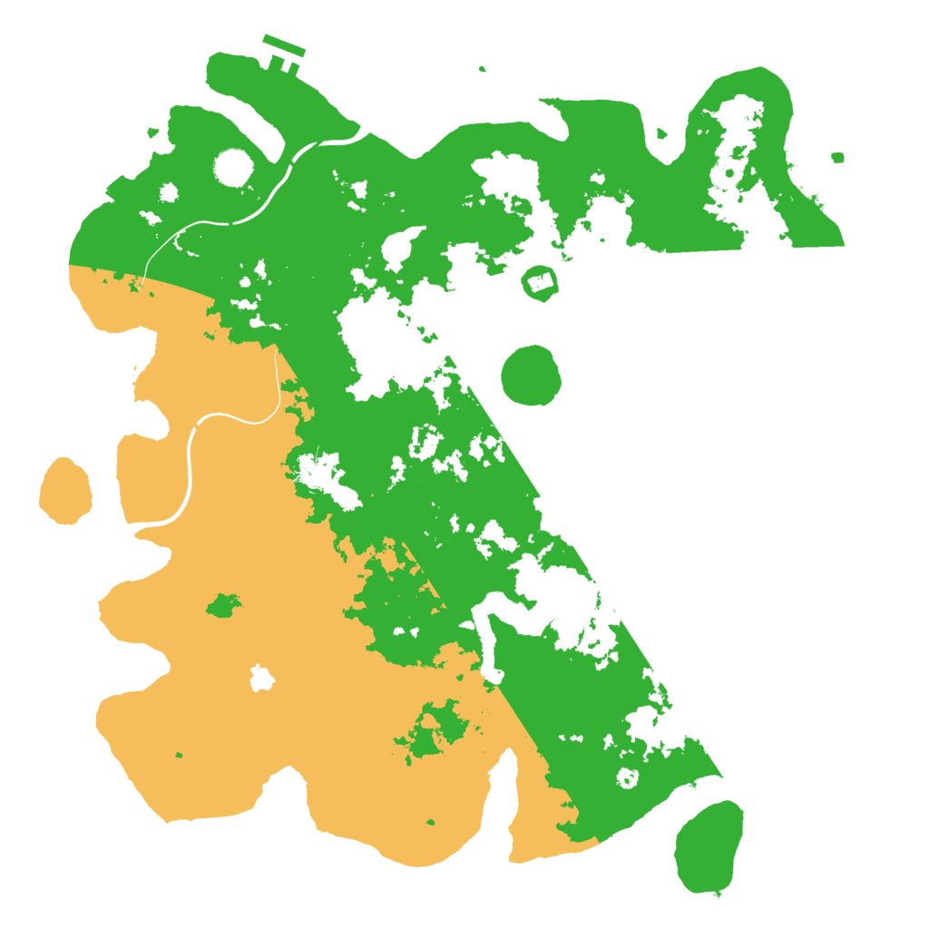 Biome Rust Map: Procedural Map, Size: 4300, Seed: 71603933