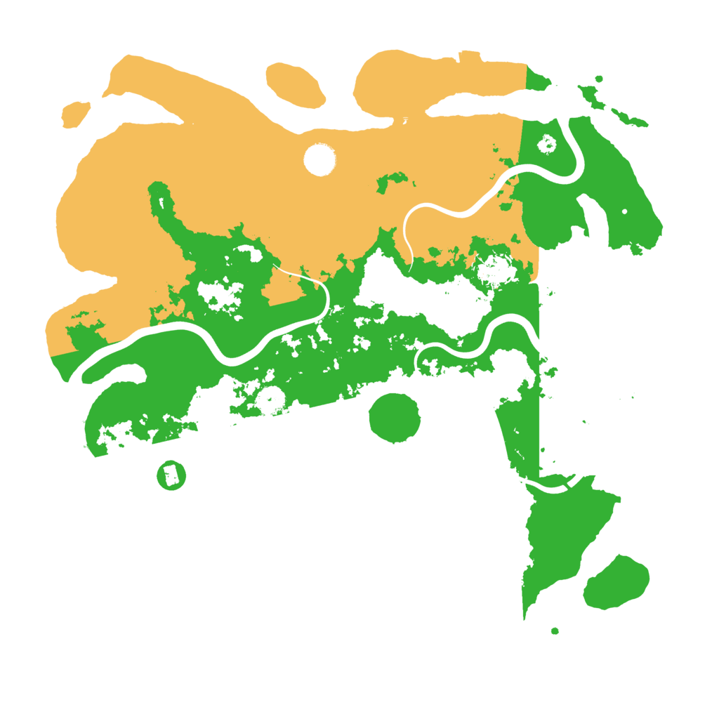 Biome Rust Map: Procedural Map, Size: 3950, Seed: 84369979