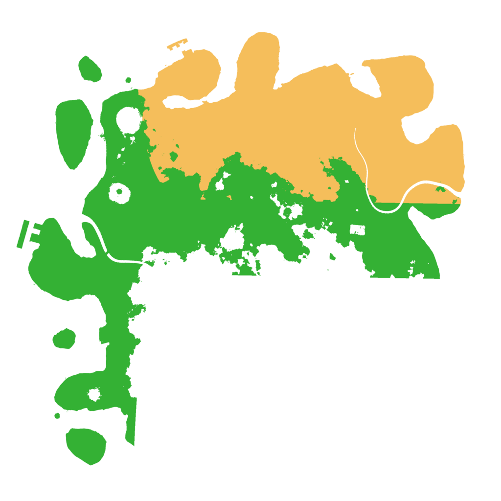 Biome Rust Map: Procedural Map, Size: 3550, Seed: 45850692