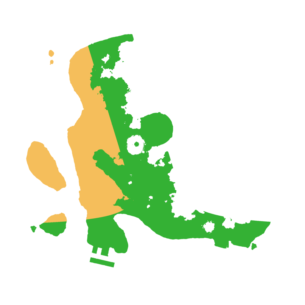 Biome Rust Map: Procedural Map, Size: 2500, Seed: 1126