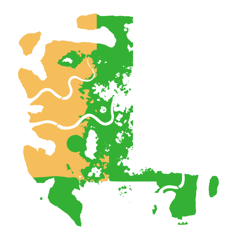 Biome Rust Map: Procedural Map, Size: 3700, Seed: 53379320