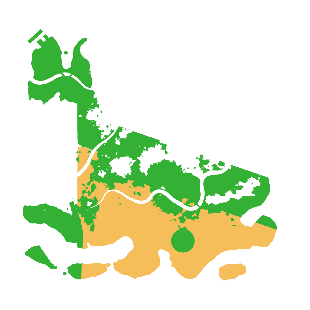 Biome Rust Map: Procedural Map, Size: 3500, Seed: 20230512