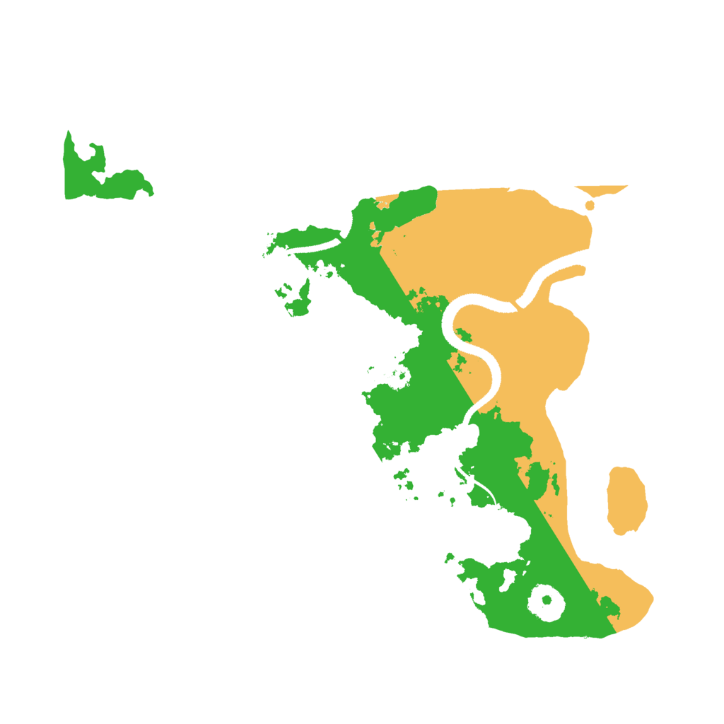 Biome Rust Map: Procedural Map, Size: 3000, Seed: 23430