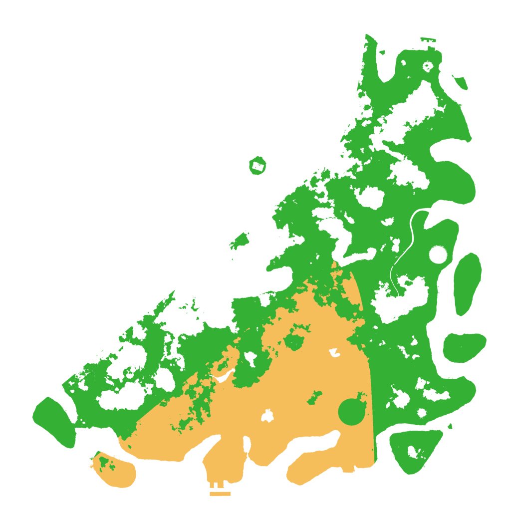 Biome Rust Map: Procedural Map, Size: 5000, Seed: 623931060