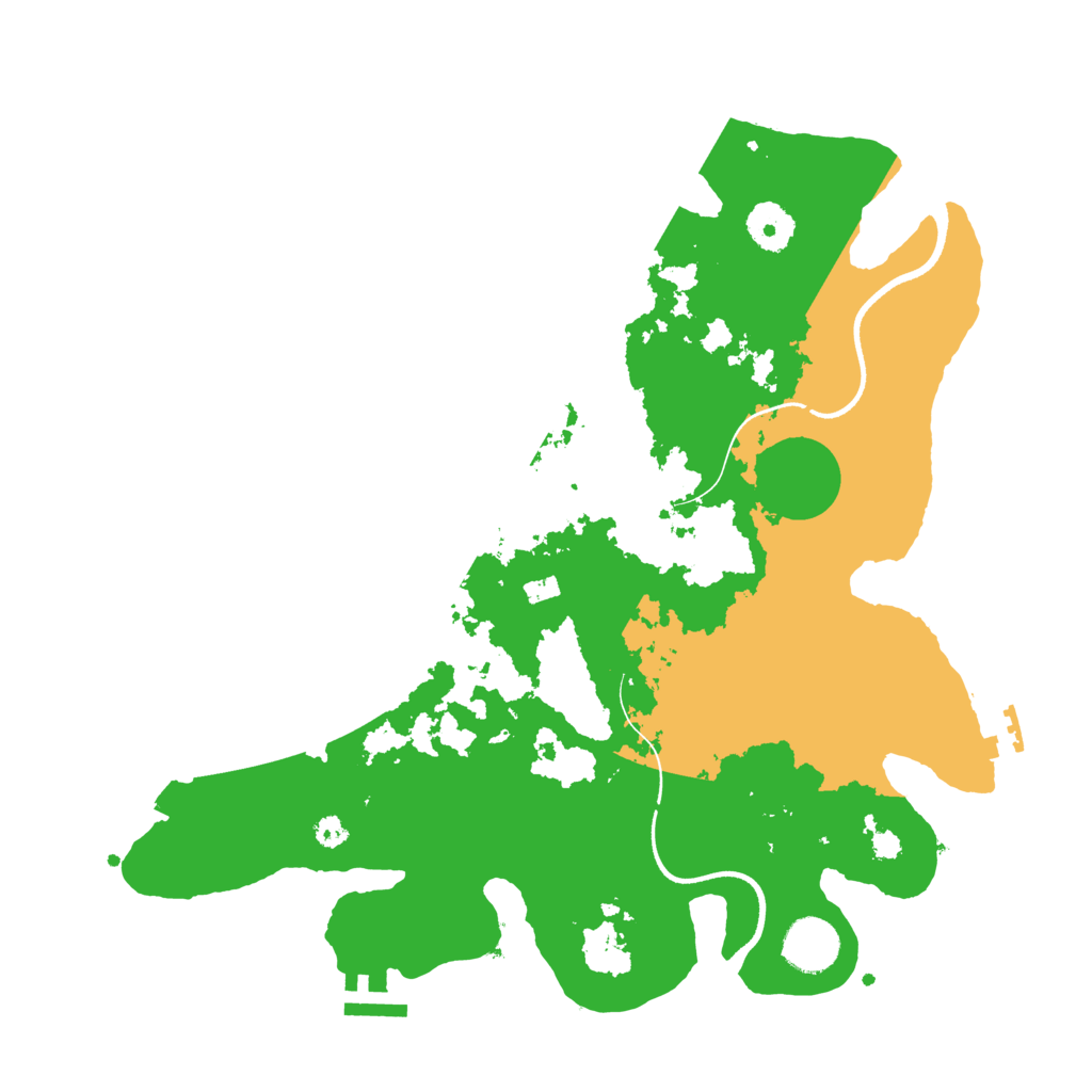 Biome Rust Map: Procedural Map, Size: 3500, Seed: 14356884