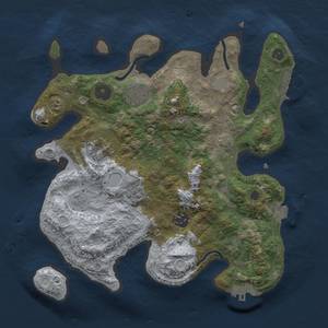 Thumbnail Rust Map: Procedural Map, Size: 3000, Seed: 9999, 12 Monuments