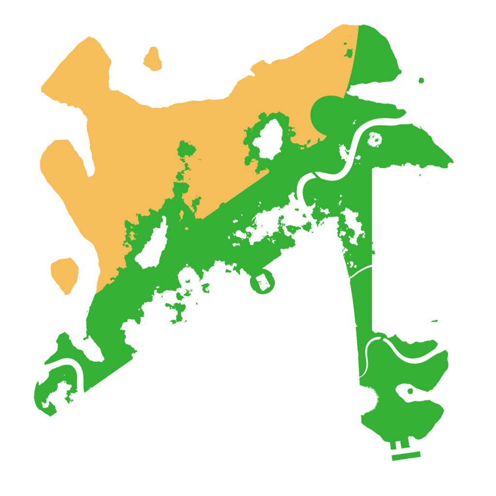Biome Rust Map: Procedural Map, Size: 3500, Seed: 81374765