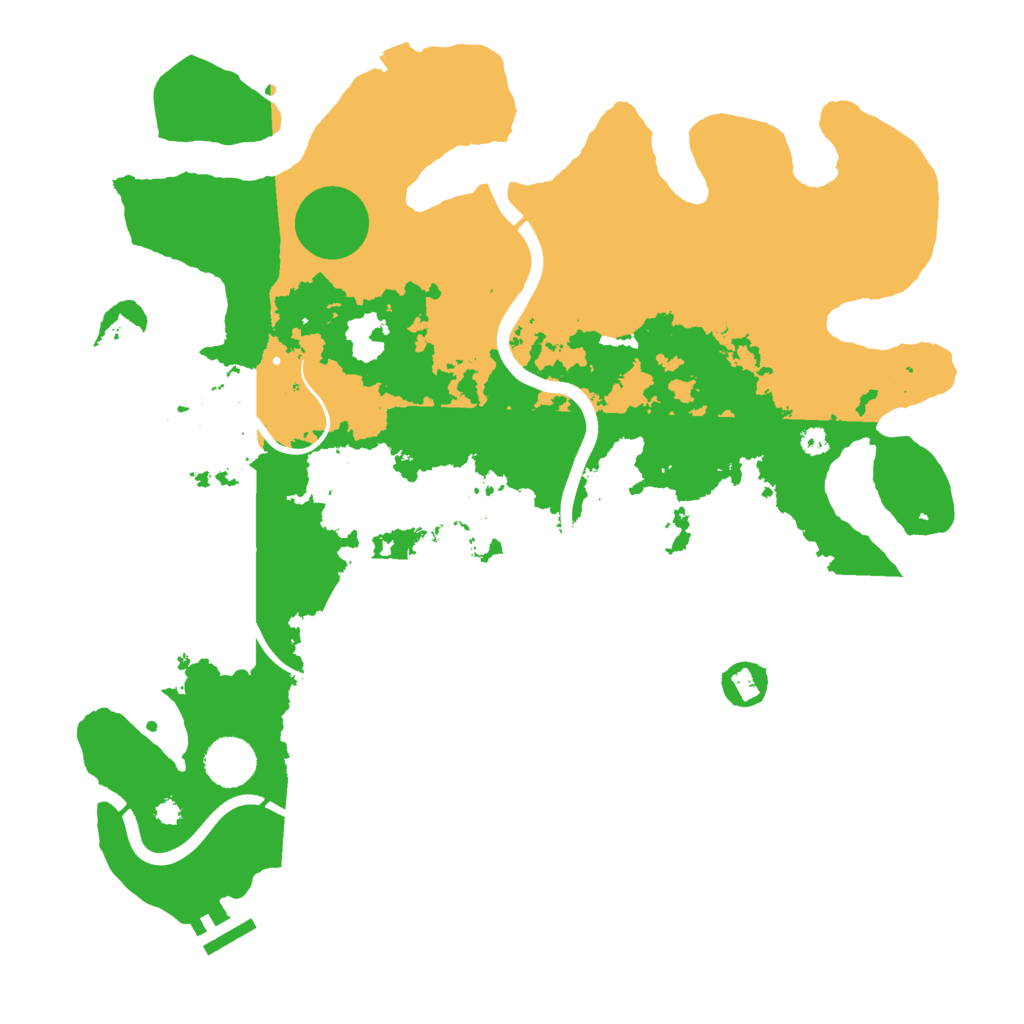 Biome Rust Map: Procedural Map, Size: 3700, Seed: 30347586