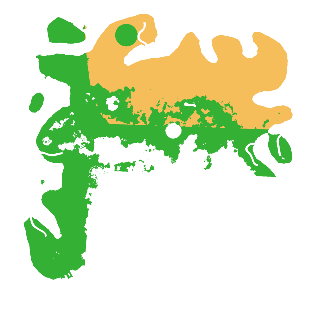 Biome Rust Map: Procedural Map, Size: 3700, Seed: 30347586