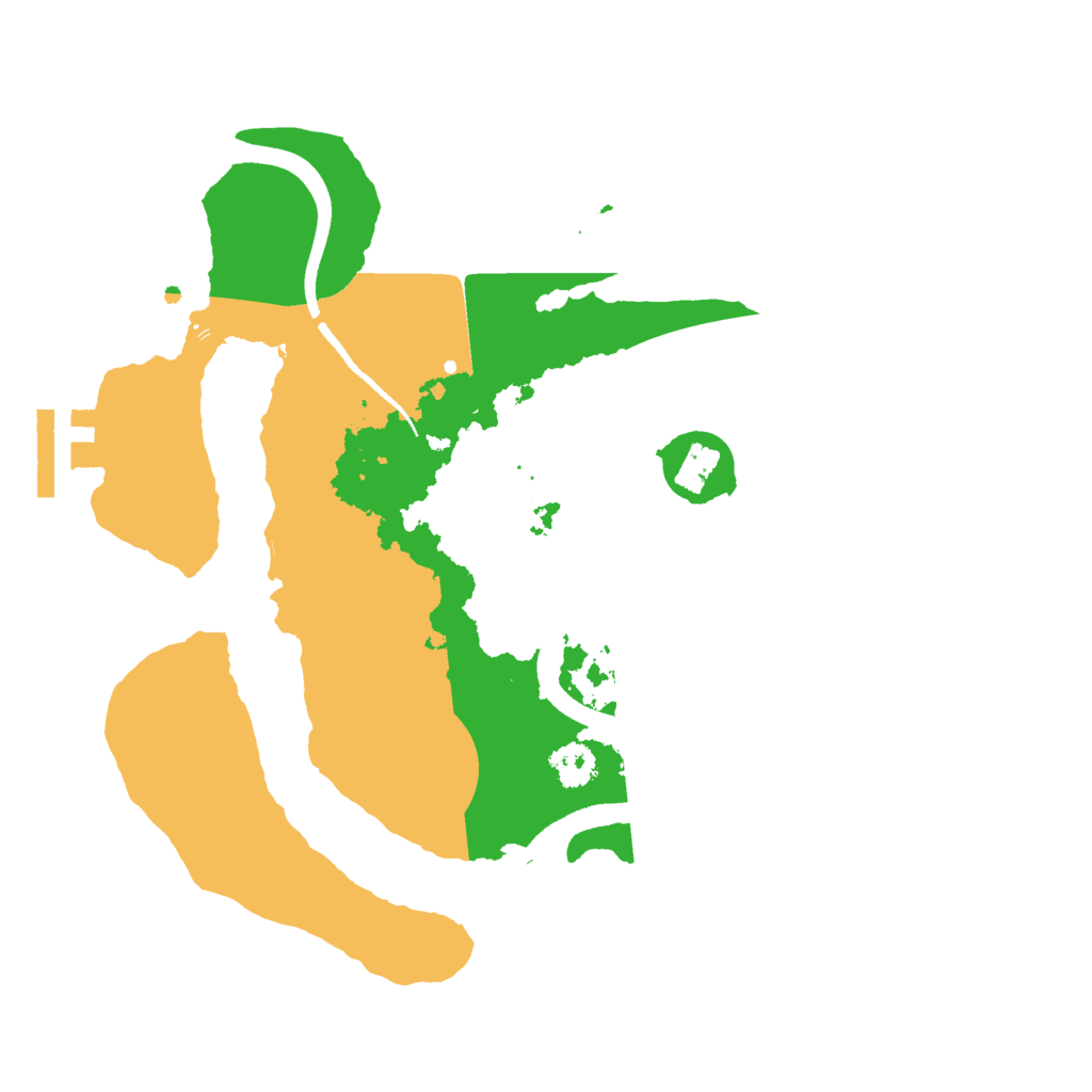 Biome Rust Map: Procedural Map, Size: 2500, Seed: 271012956
