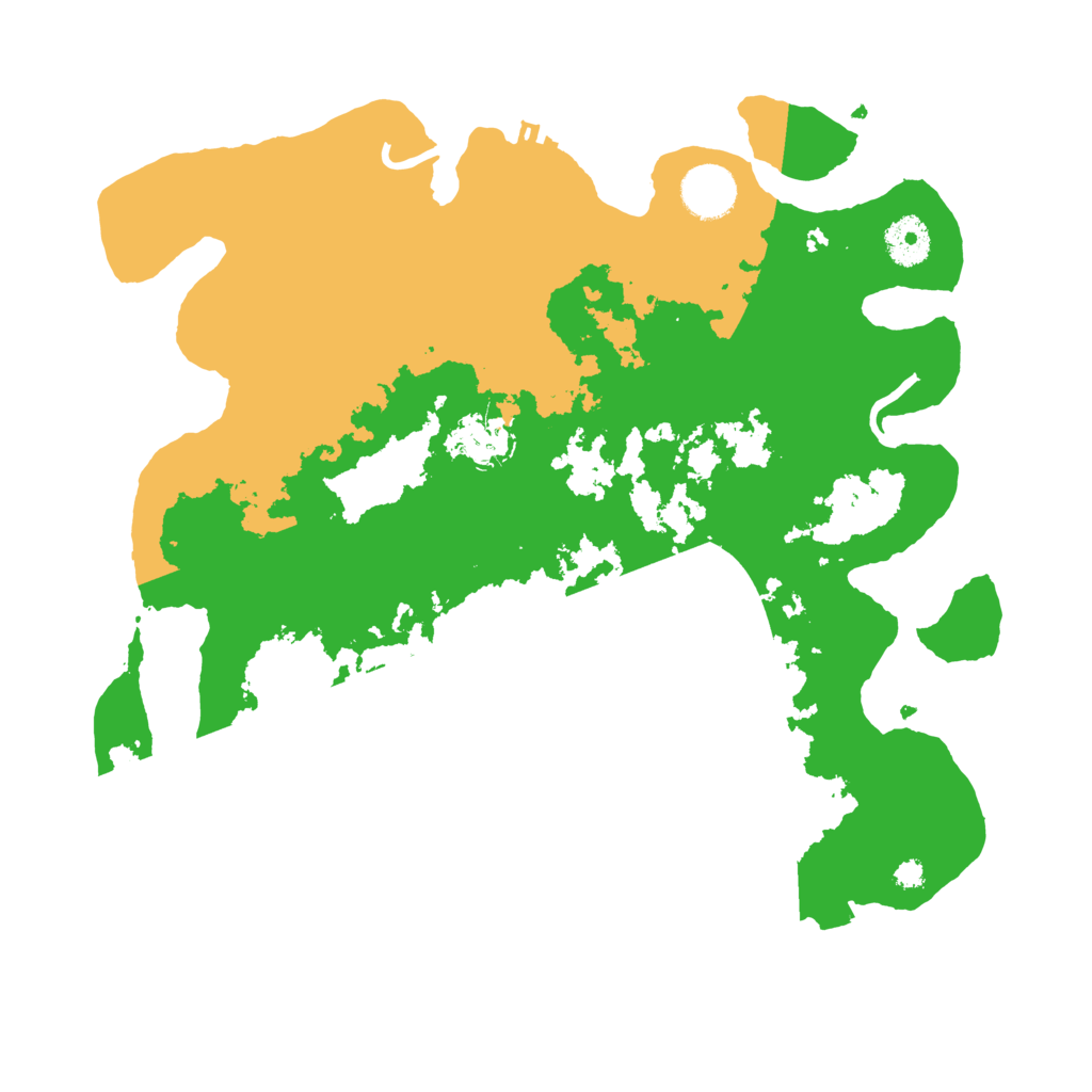 Biome Rust Map: Procedural Map, Size: 3500, Seed: 12108005