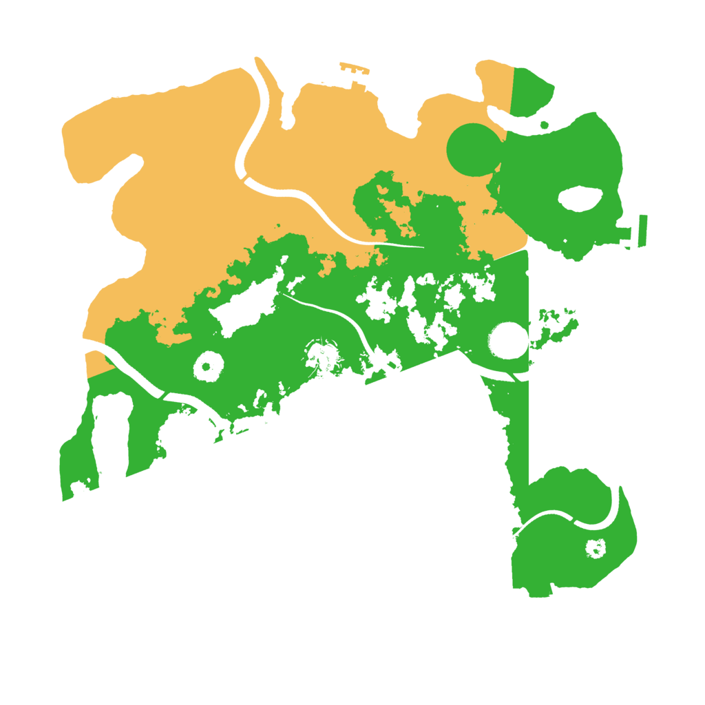 Biome Rust Map: Procedural Map, Size: 3500, Seed: 12108005