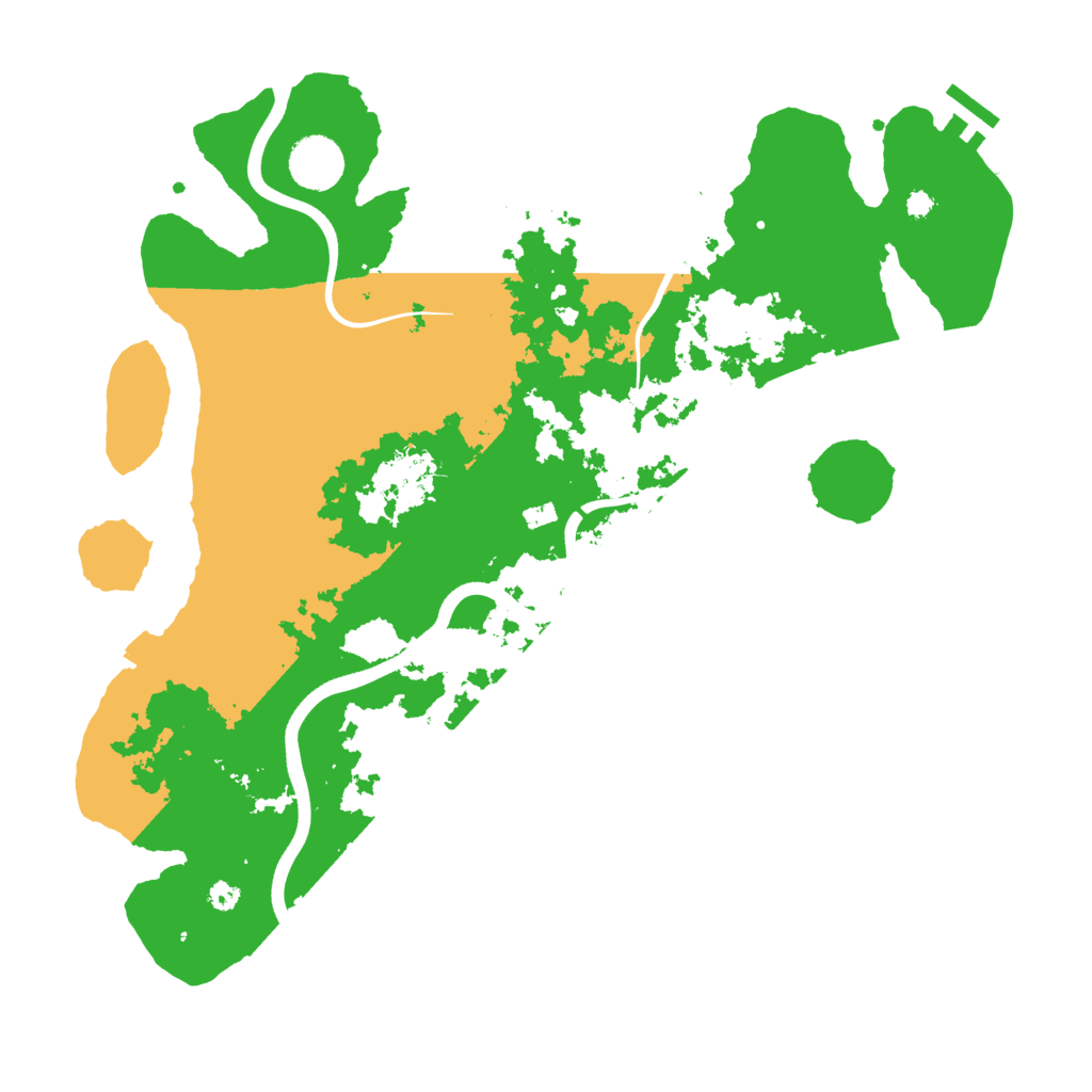 Biome Rust Map: Procedural Map, Size: 3700, Seed: 340031240