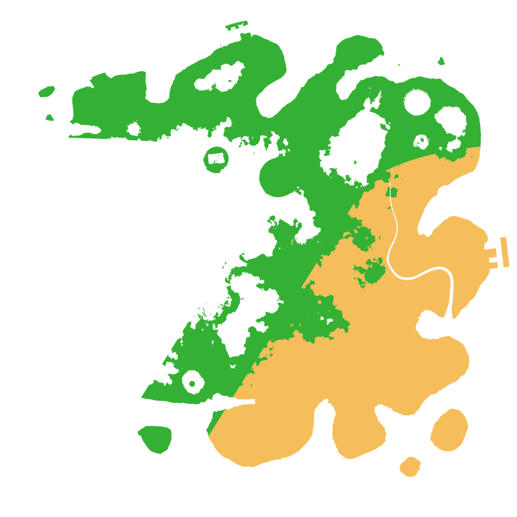 Biome Rust Map: Procedural Map, Size: 3500, Seed: 95493215