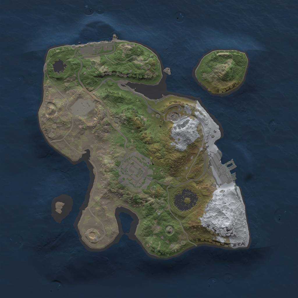 Rust Map: Procedural Map, Size: 2000, Seed: 10101101, 7 Monuments