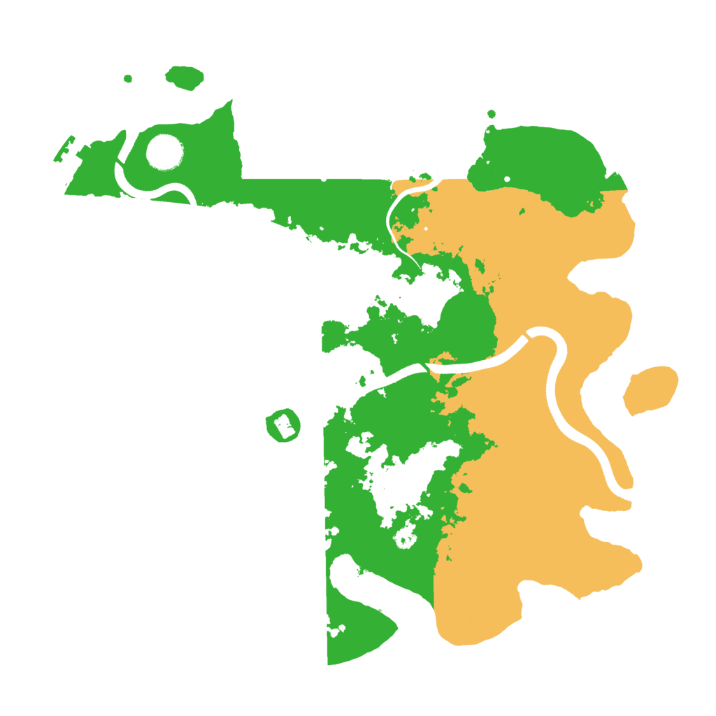 Biome Rust Map: Procedural Map, Size: 3500, Seed: 205792631