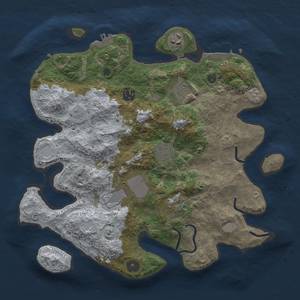 Thumbnail Rust Map: Procedural Map, Size: 3500, Seed: 205792631, 15 Monuments