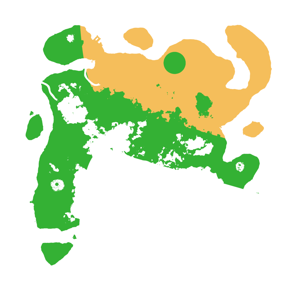 Biome Rust Map: Procedural Map, Size: 3500, Seed: 740558693