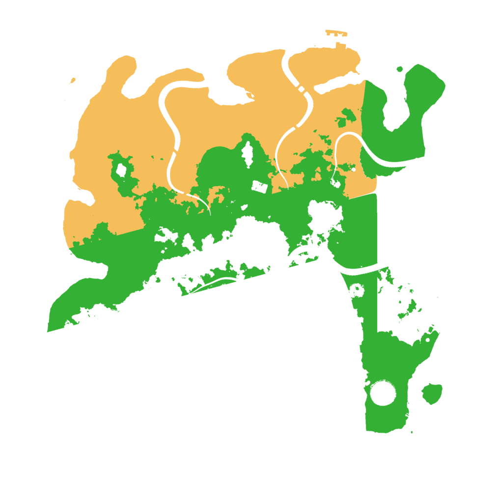 Biome Rust Map: Procedural Map, Size: 3500, Seed: 806099446