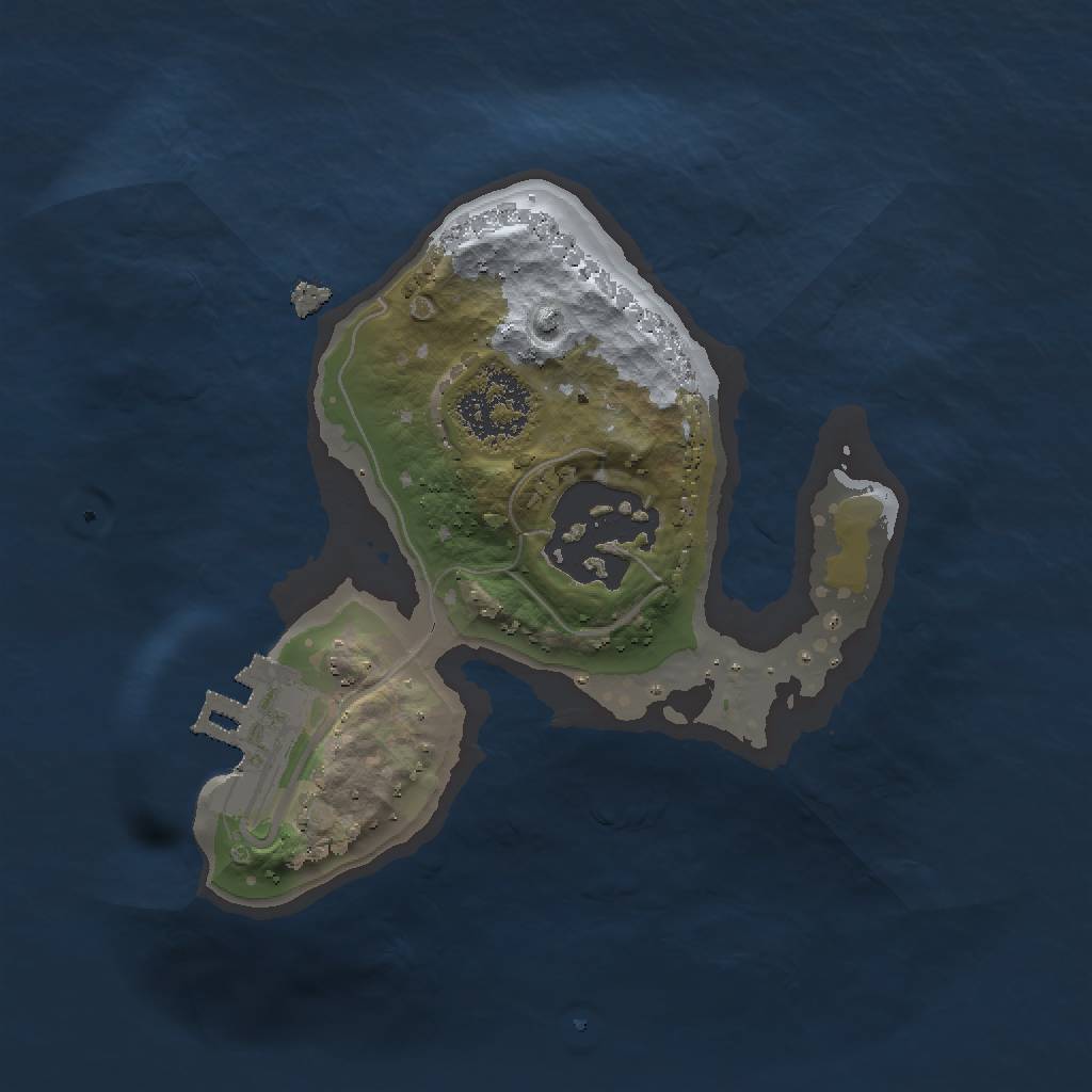 Rust Map: Procedural Map, Size: 1500, Seed: 3333, 5 Monuments