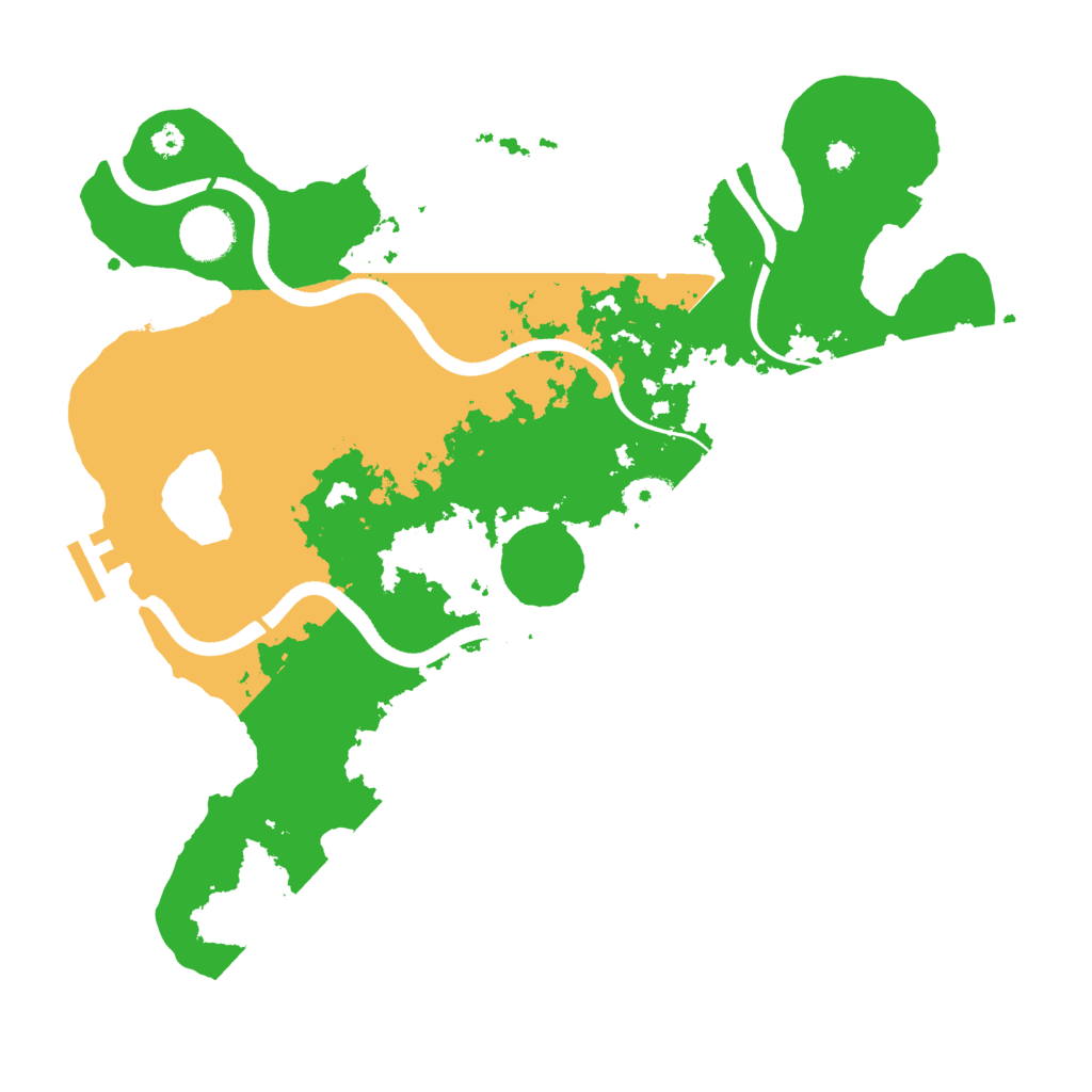 Biome Rust Map: Procedural Map, Size: 3500, Seed: 2023538555