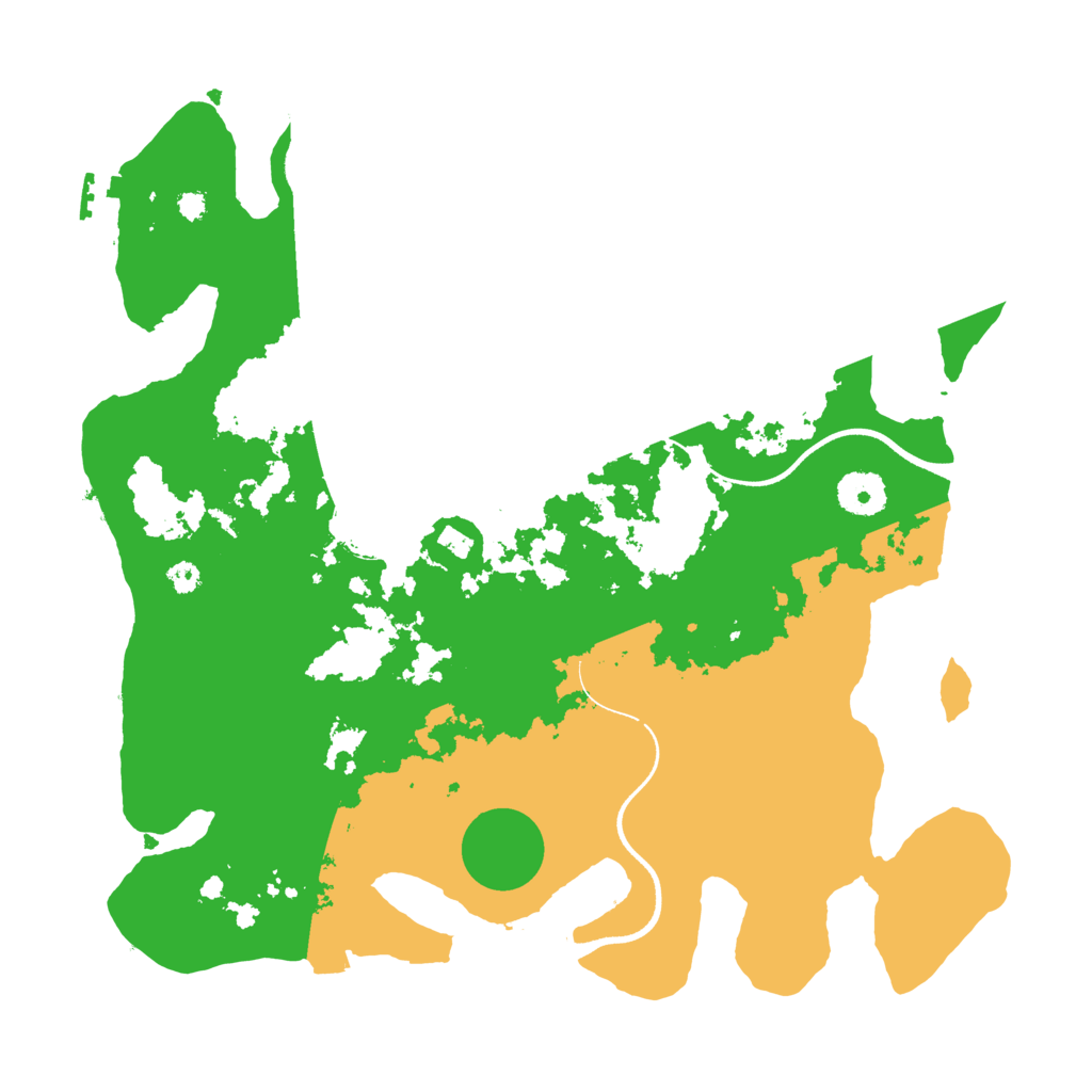 Biome Rust Map: Procedural Map, Size: 3500, Seed: 88457844