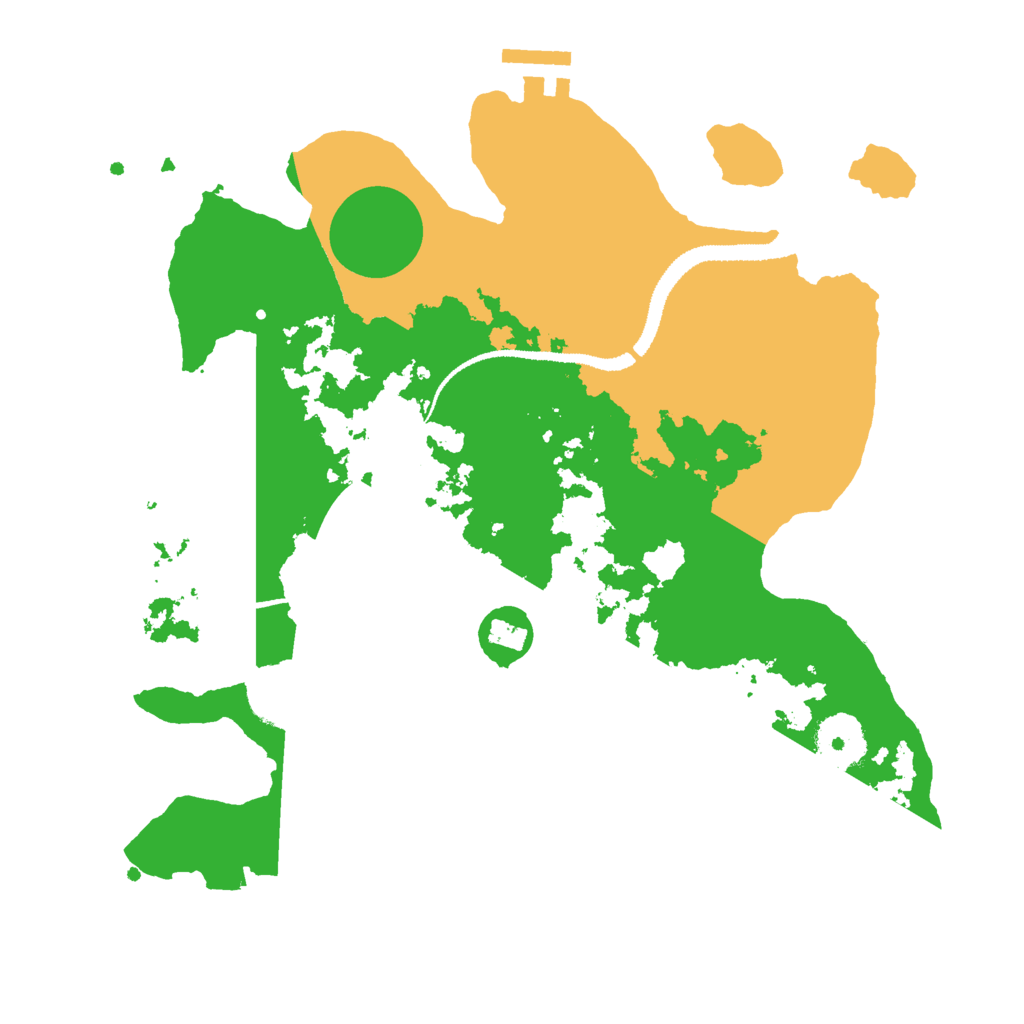 Biome Rust Map: Procedural Map, Size: 3000, Seed: 47933009