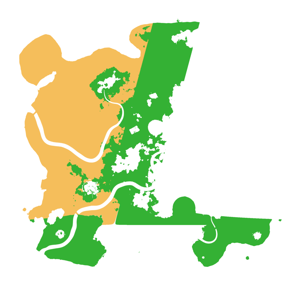 Biome Rust Map: Procedural Map, Size: 3500, Seed: 458881271
