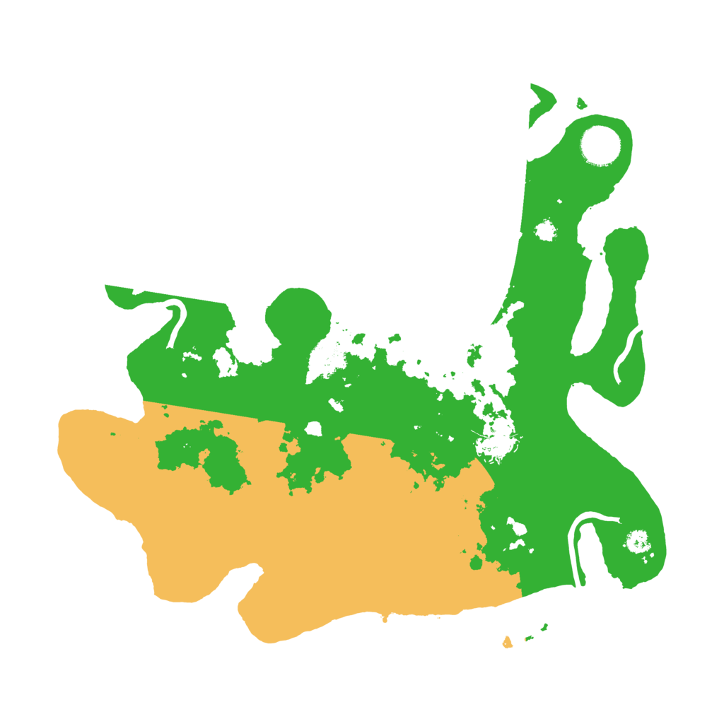 Biome Rust Map: Procedural Map, Size: 3200, Seed: 443152237