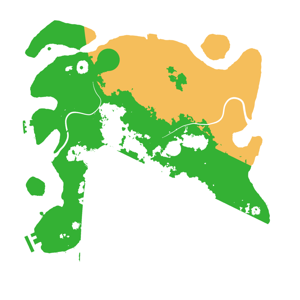 Biome Rust Map: Procedural Map, Size: 3550, Seed: 88870053