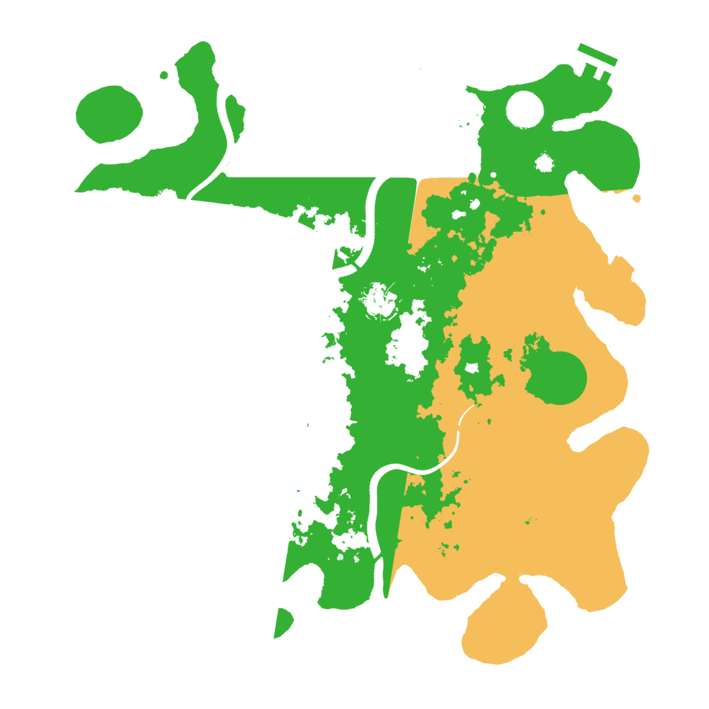 Biome Rust Map: Procedural Map, Size: 3500, Seed: 1875
