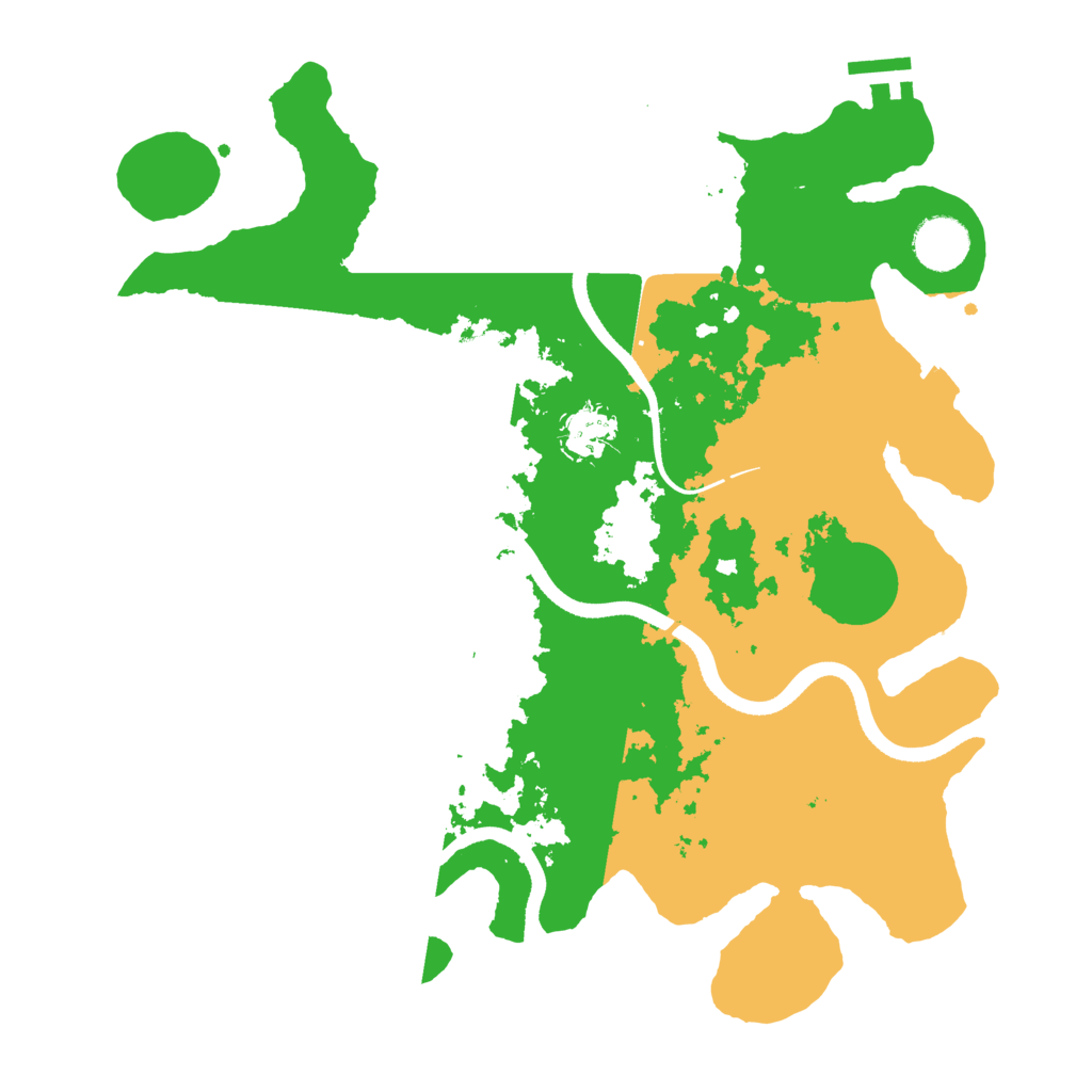 Biome Rust Map: Procedural Map, Size: 3500, Seed: 1875