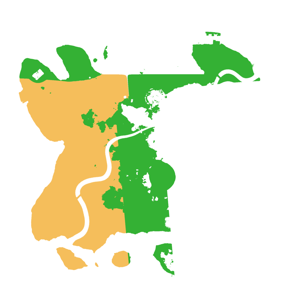 Biome Rust Map: Procedural Map, Size: 3000, Seed: 1765152449