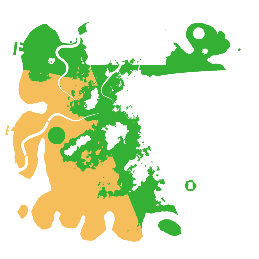 Biome Rust Map: Procedural Map, Size: 3950, Seed: 14645110