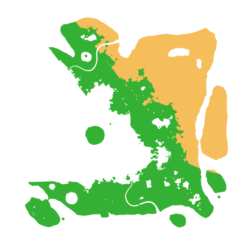 Biome Rust Map: Procedural Map, Size: 3600, Seed: 92650220