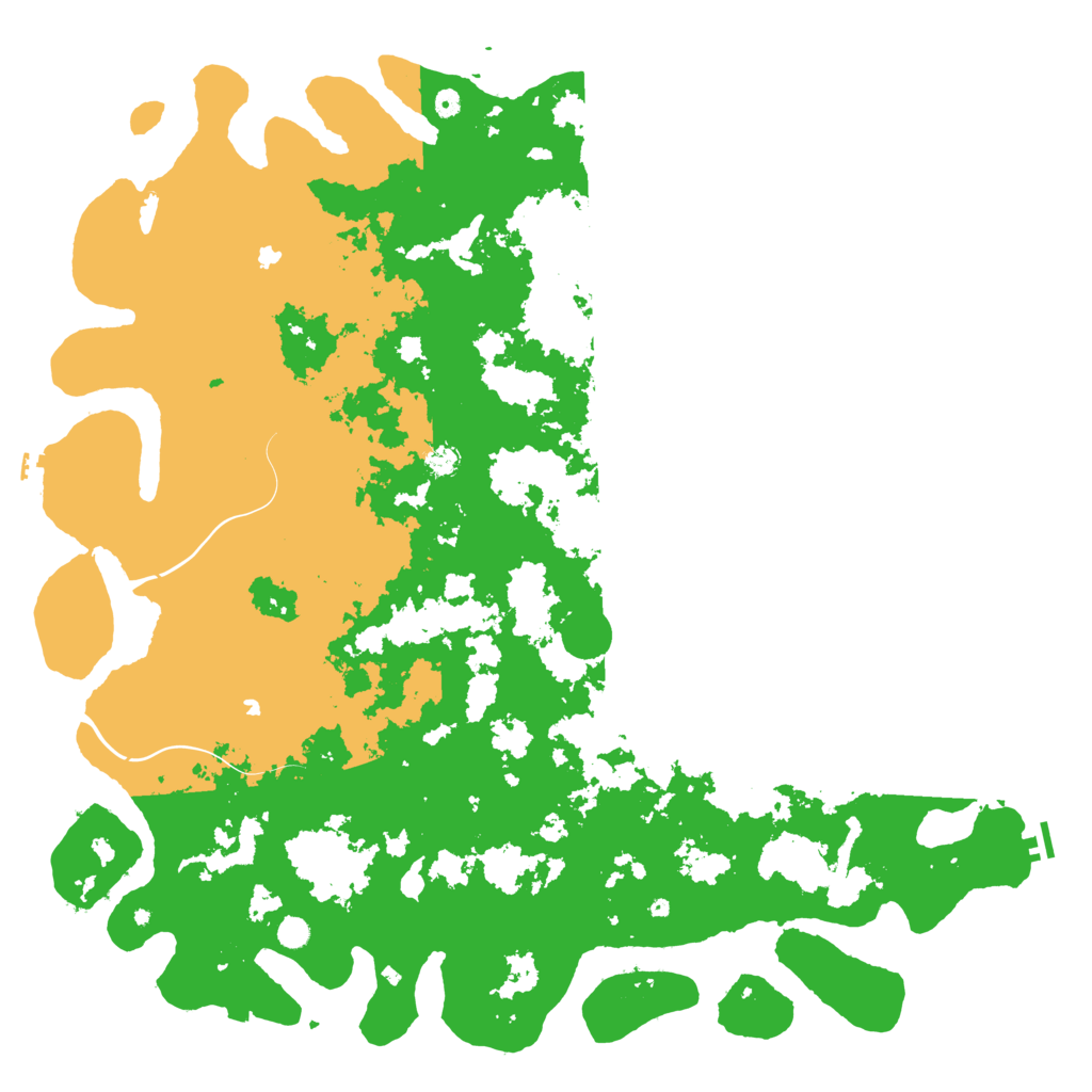 Biome Rust Map: Procedural Map, Size: 6000, Seed: 74611