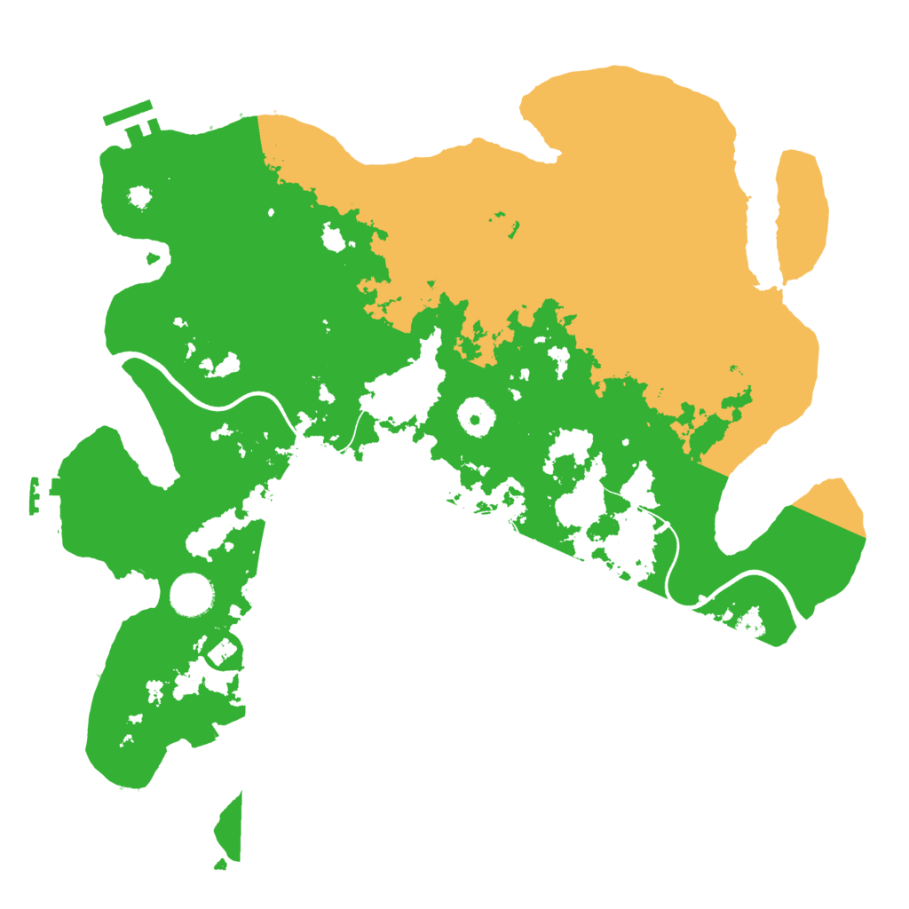 Biome Rust Map: Procedural Map, Size: 3650, Seed: 26691232