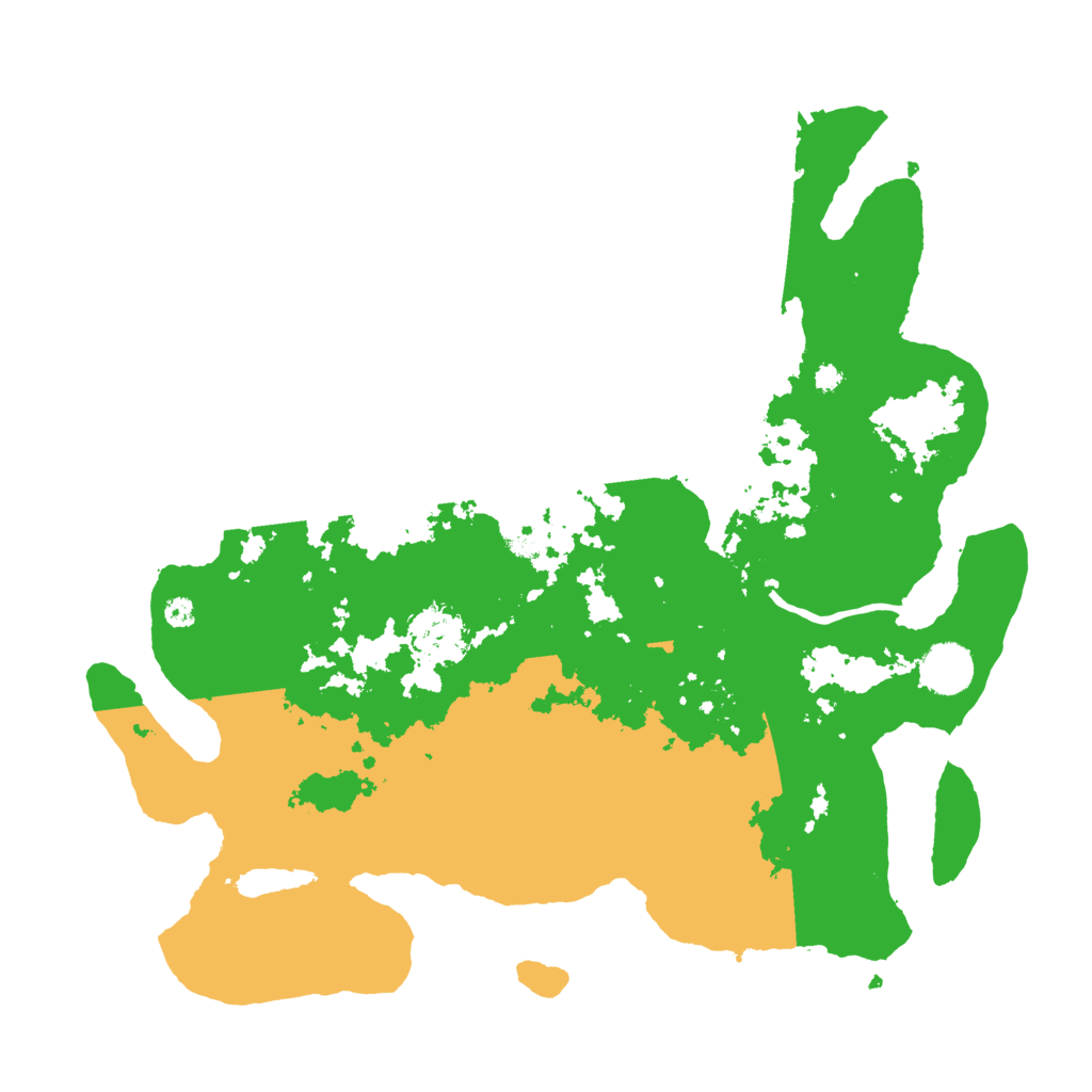 Biome Rust Map: Procedural Map, Size: 3700, Seed: 30049047