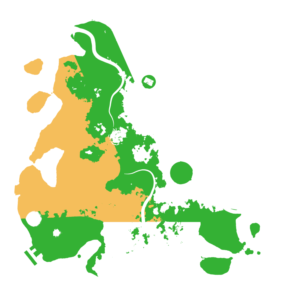 Biome Rust Map: Procedural Map, Size: 3500, Seed: 371649543