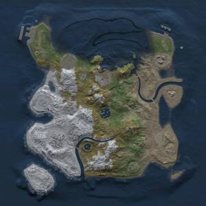 Thumbnail Rust Map: Procedural Map, Size: 3000, Seed: 22240, 11 Monuments