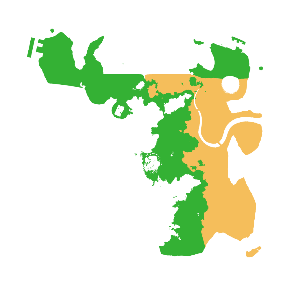 Biome Rust Map: Procedural Map, Size: 3000, Seed: 22240