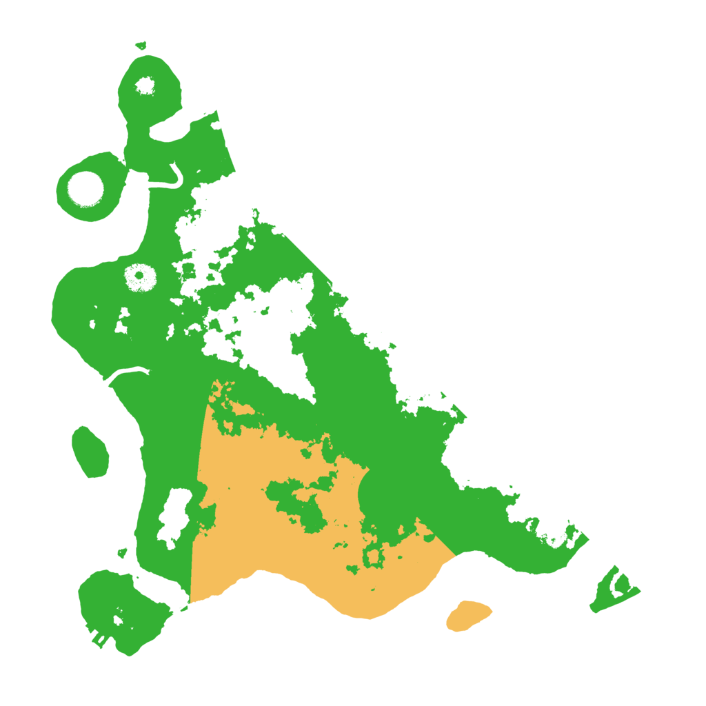 Biome Rust Map: Procedural Map, Size: 3500, Seed: 84656145