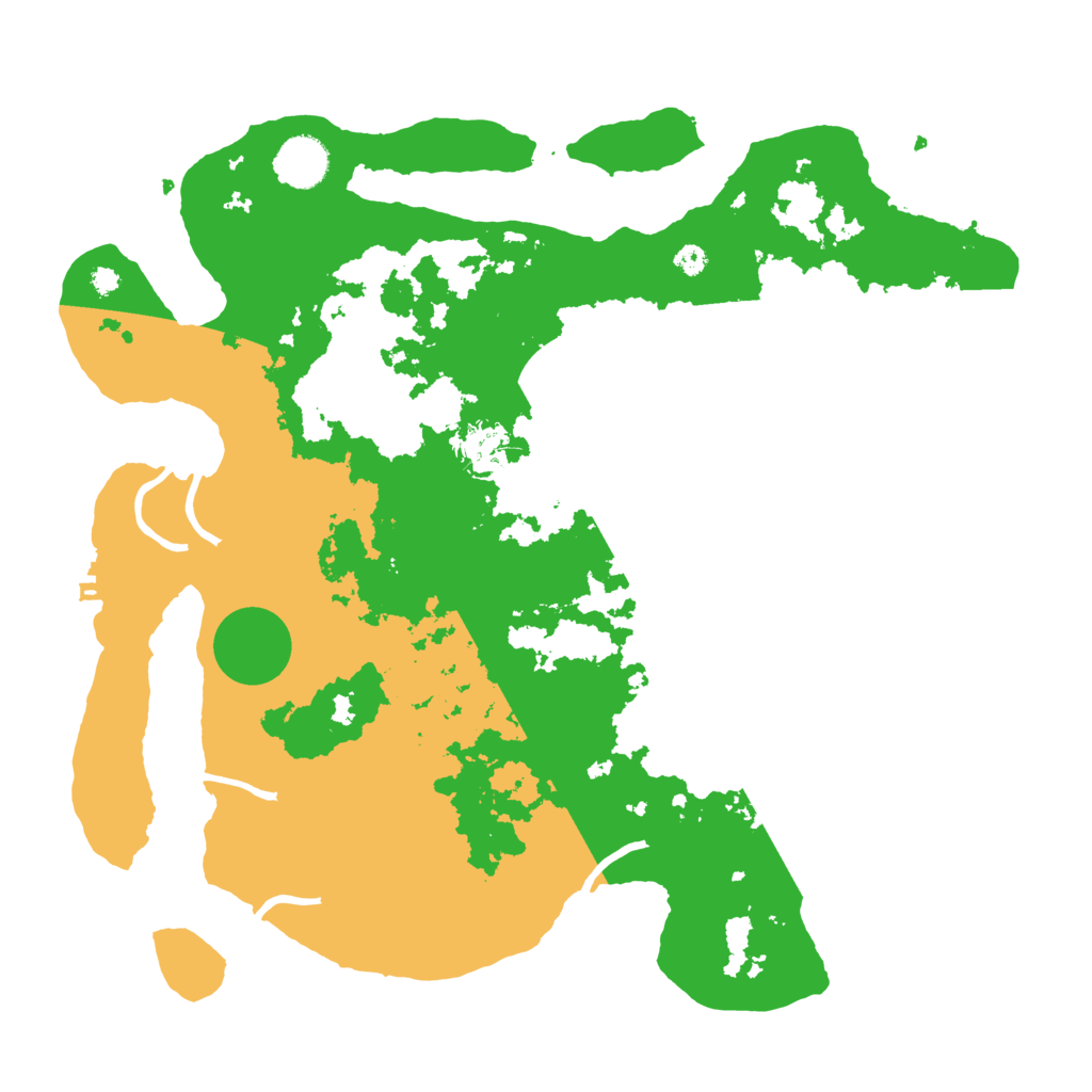 Biome Rust Map: Procedural Map, Size: 3700, Seed: 79409445