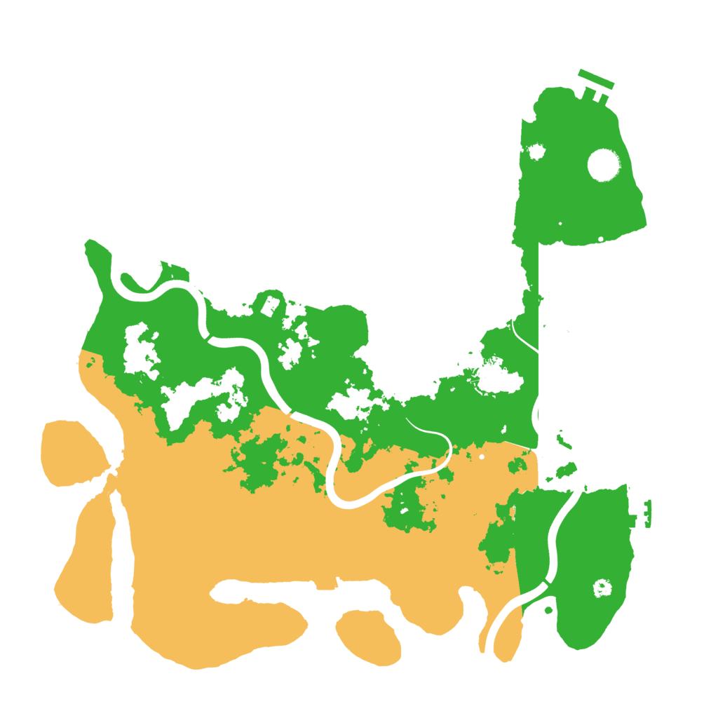 Biome Rust Map: Procedural Map, Size: 3900, Seed: 27162577