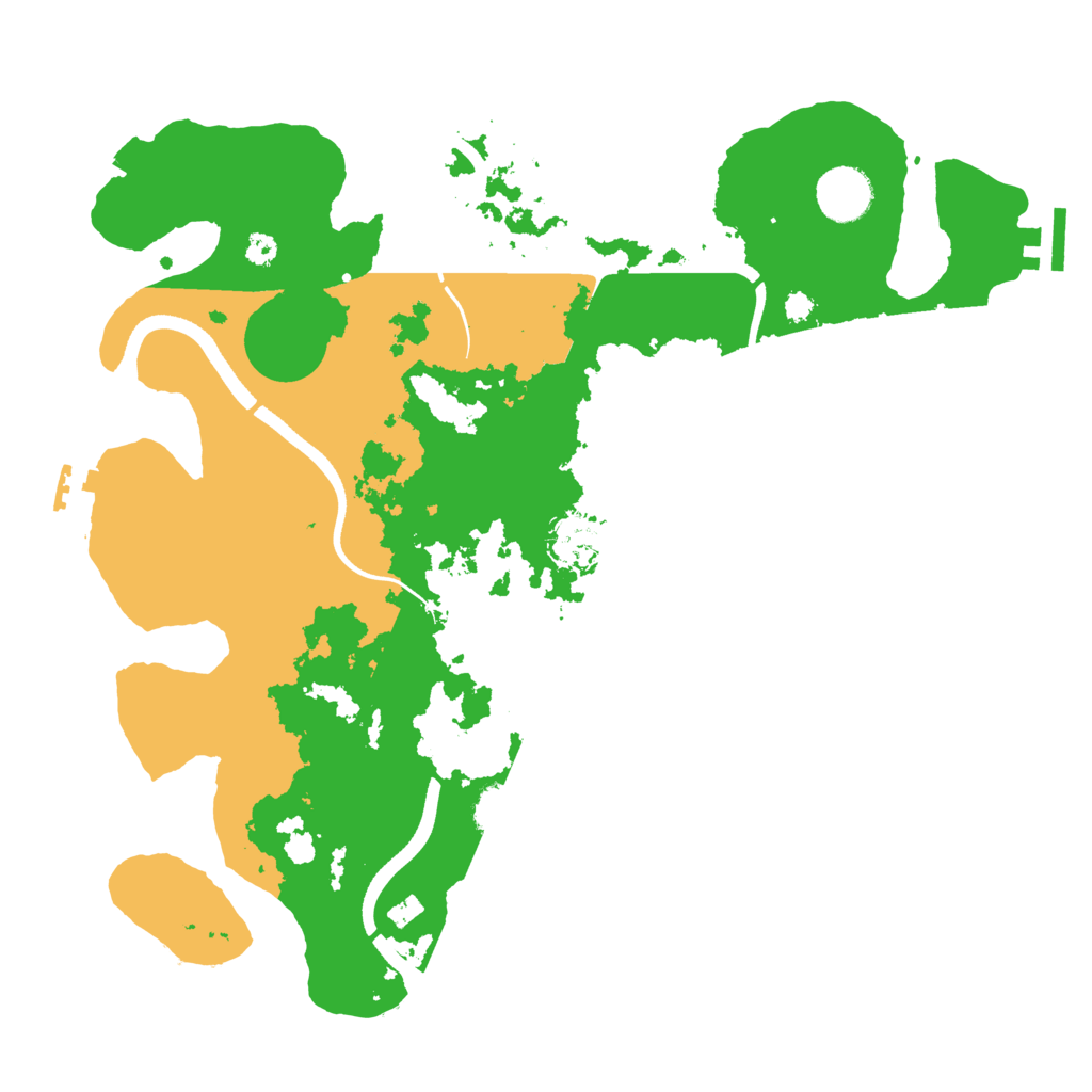Biome Rust Map: Procedural Map, Size: 3500, Seed: 42139636