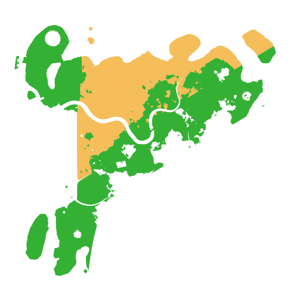 Biome Rust Map: Procedural Map, Size: 3500, Seed: 64102847
