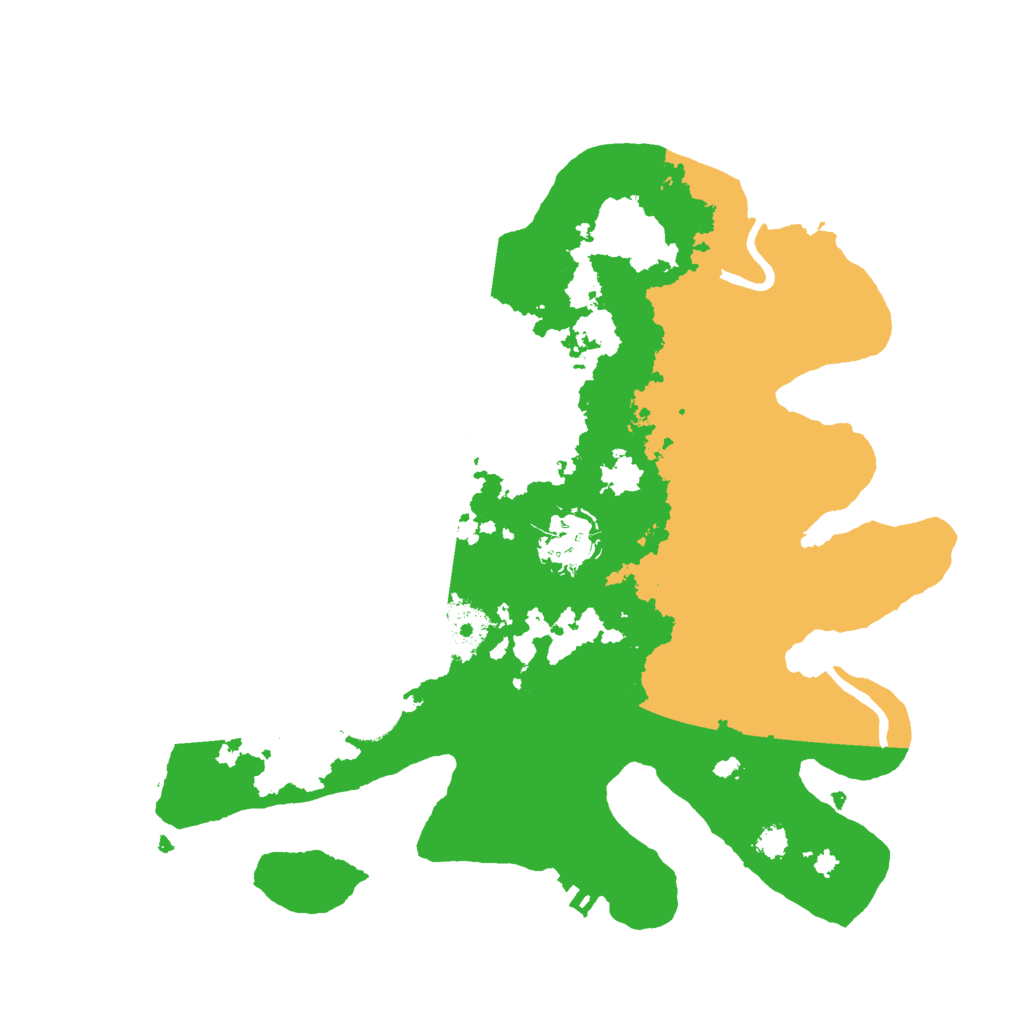 Biome Rust Map: Procedural Map, Size: 3000, Seed: 1799586411