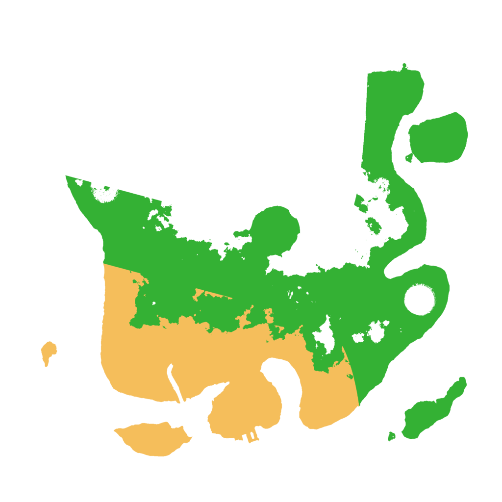 Biome Rust Map: Procedural Map, Size: 2888, Seed: 41189