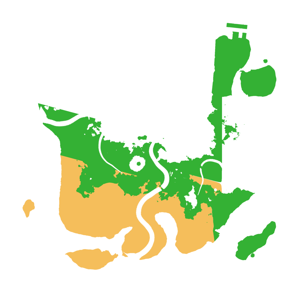 Biome Rust Map: Procedural Map, Size: 2888, Seed: 41189