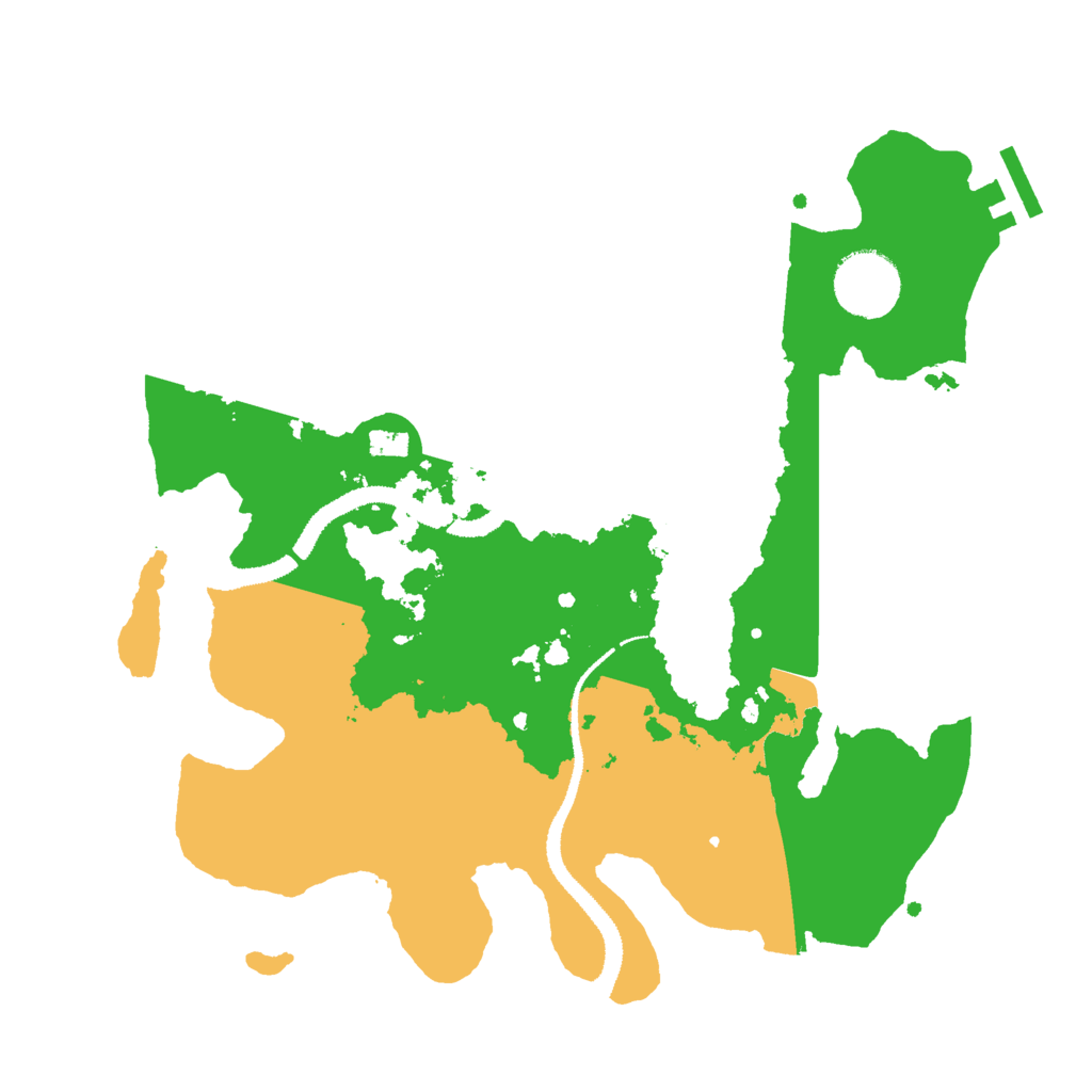 Biome Rust Map: Procedural Map, Size: 3000, Seed: 31051